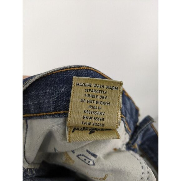 7 For All Mankind Blue Flare Jeans - Picture 6 of 10